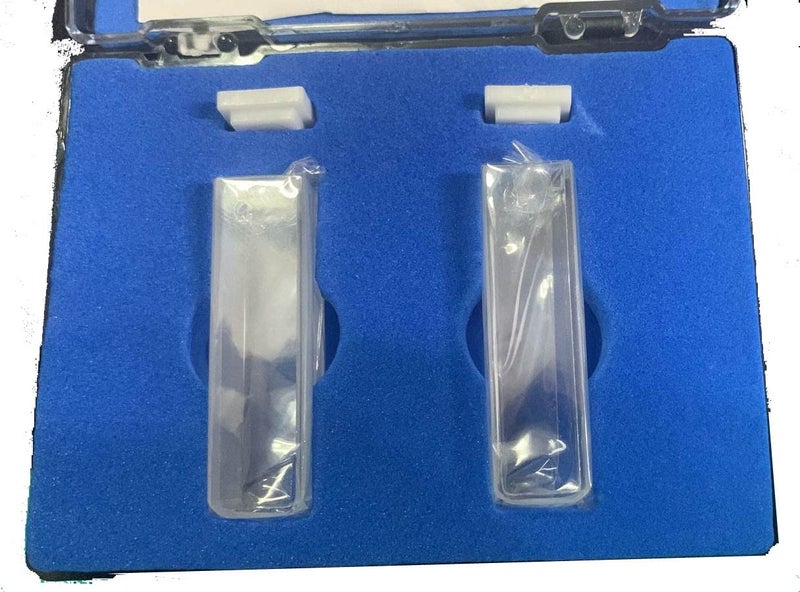 BEXCO UV Quartz Cuvettes for Spectrophotometer Standard Quartz Cells (Set of 2 Pcs) (Optical Windows: 2; Spectral Range: 190-2500 nm; Pathlength: 10 mm; Volume: 3.5 ml; A Non-Sealing PTFE Cover) - Image 1